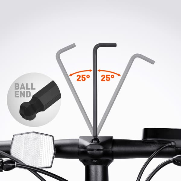 94238 3-delt L-formet unbrakonøgle sæt Hex Key Wrench