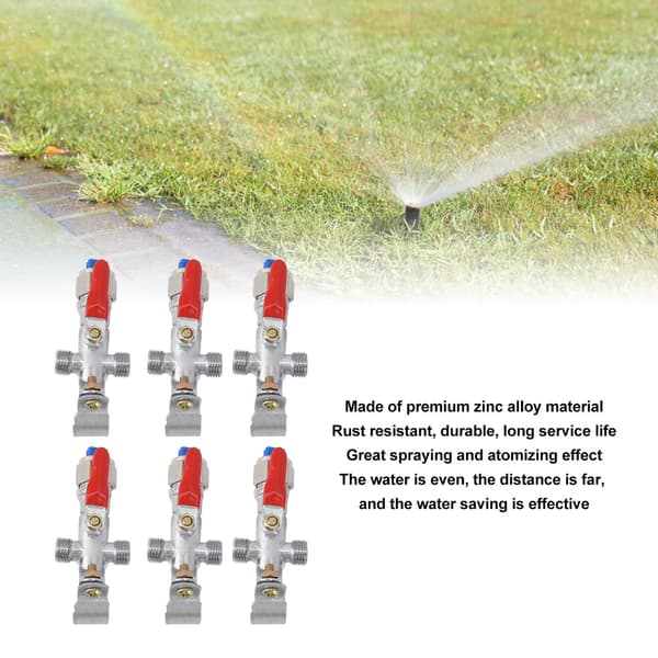 10PCS Atomizing Spray Nozzle Set Zinklegering Lantbruk Växt Vatten Misting Fläktmunstycke för Traktor Gräsmatta Landskapsbevattning