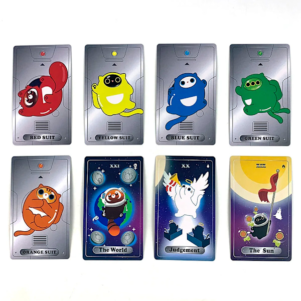 Yin Yang Katten Univer Kat Tarotkort Engelsk Visions Spådomsudgave Brætspil Rejsespil Og Kreative Gaver