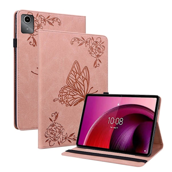 Nahkainen tablettikotelo Lenovo Tab M11/Xiaoxin Pad 11 2024 -malleille Red gold