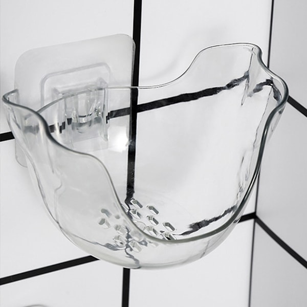 Opbevaringsstativ til pudderkvast Transparent Plastik Makeup Svampeholder Kosmetisk Tørringsbeholder Stand