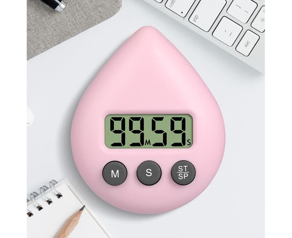 Utmärkt Study Timer Long Lasting Digital Water - Rosa