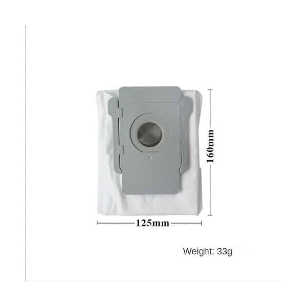 4 stk. støvsugerpose erstatning for S9 I7 I7+ E5 E6 robotstøvsamler reservedeler Grey