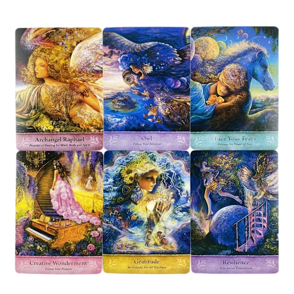 Mystiska Visdom Orakelkort Engelsk Visions Divination Edition Kortlek Brädspel PDF-guidebok
