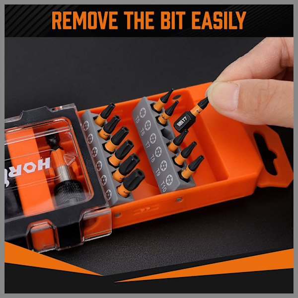 84028 12-delt Quick Release Bitssæt i Plastikboks
