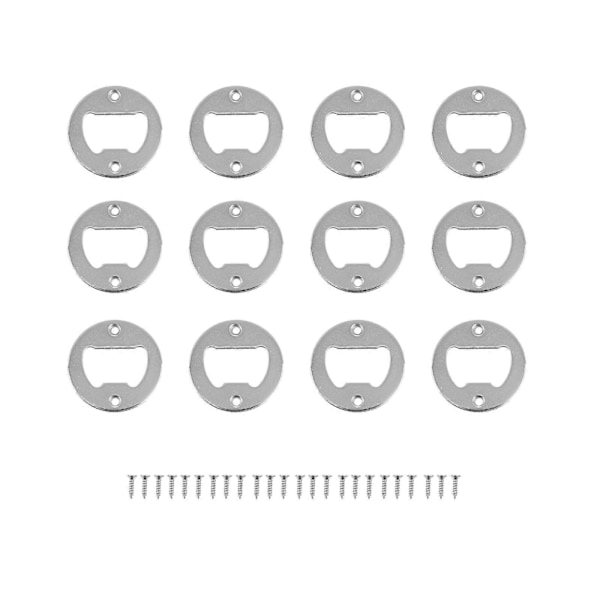 Manuell Multifunktionell Flasköppnare för Vuxna Hemanvändning 12-pack Silver 4X4X0.2CM