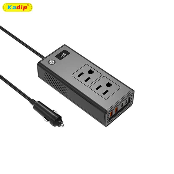 200W Bilstrømomformer 12V til 220V med sort, PD, display Black 110V M6800
