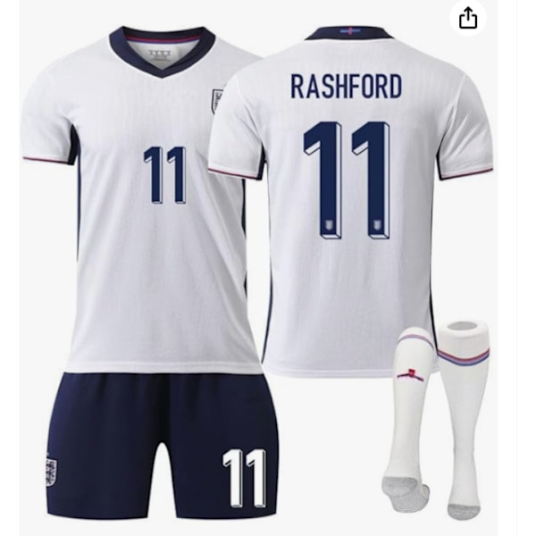 2425England hemmatröja Rashford-dräkt 16(90-100cm)