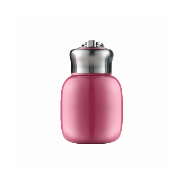 200ML mode mini bärbar barn rostfritt stål vakuummugg vattenflaska kopp-rosa röd