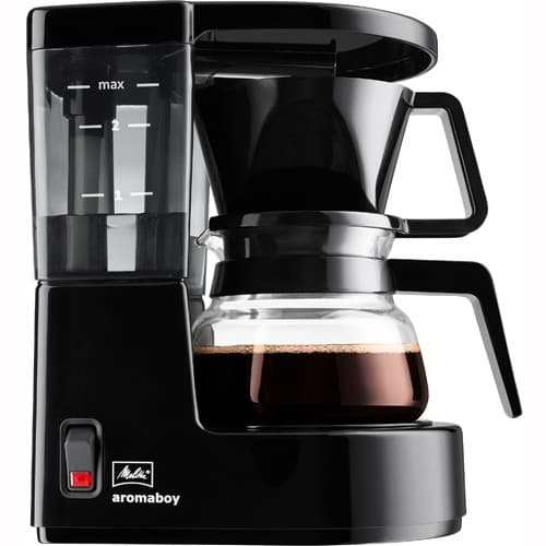 Melitta Aroma Boy Sort Kaffemaskine, 2-kopper, 0,3L, Automatisk Sluk, Retro Design