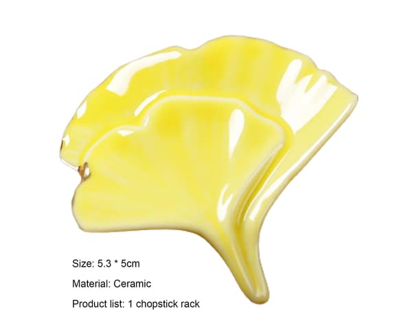 Elegante spisepinnerest Ginkgo Bladform Spisebord - Gul