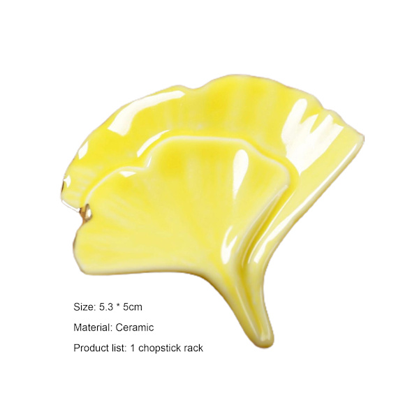 Fancy Chopsticks Support Ginkgo Leaf Shape Matbord - Gul