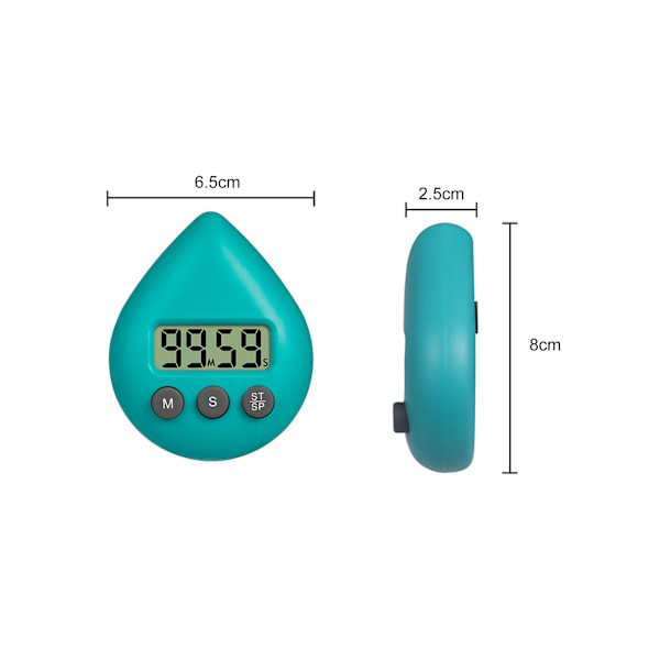 Fremragende Studietimer Langtidsholdbar Digital Vand - Grøn