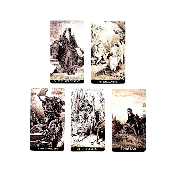 78 st Gustave Dore Tarotkort Familjefest Underhållning Brädspel Häxspådomsspel Oracle-lekar med pappersmanual