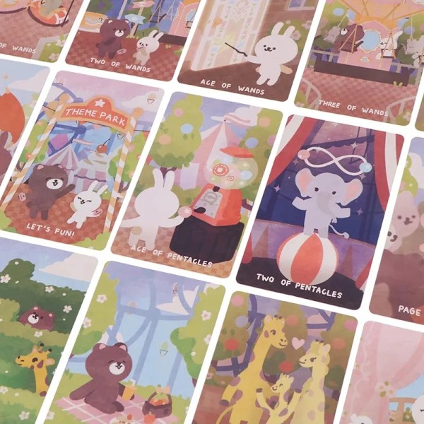 Funning Temapark Tarotkort Spådomslek Familjefest Brädspel Engelsk Version Kortspel