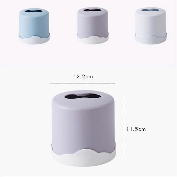 Rund Servietboks Holder til Rullepapir Purple