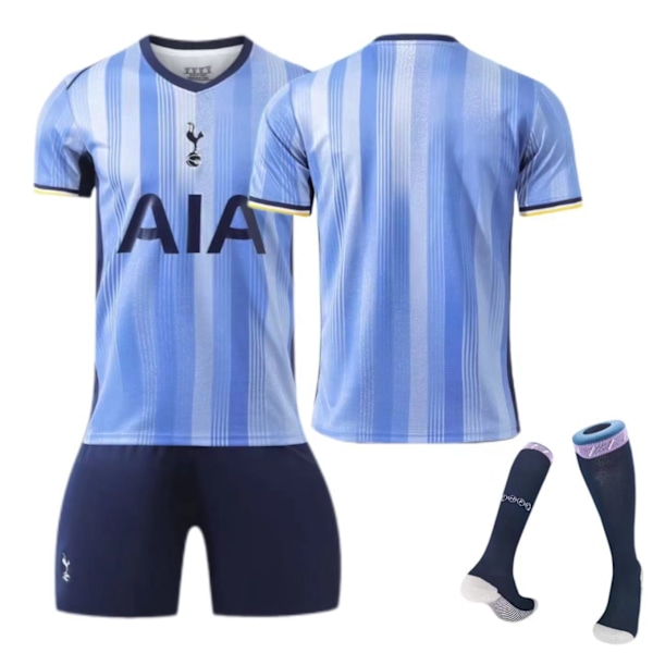 2425 Tottenham Hotspur bortedrakt nr. 7 Son Heung-min fotballdrakt sportsklær - Nr. 7 + sokker + leggbeskyttere XL(180-185cm)