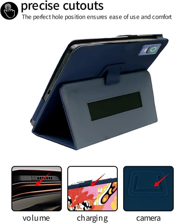 Etui til XPPen Magic Drawing Pad 12.2\", PU-skinn, sammenleggbart stativ, blyantholder, håndleddsstropp
