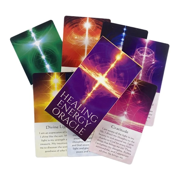 Healing Energy Oracle Cards En 54 Tarot Engelska Visions Divination Edition Kortlek Brädspel För Fest