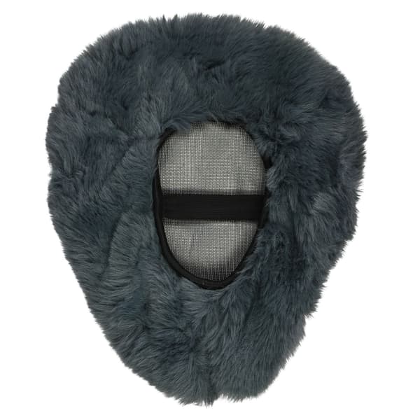 Mjukt sadelöverdrag i fleece, grå, extra plysch, elastiskt band, universell passform