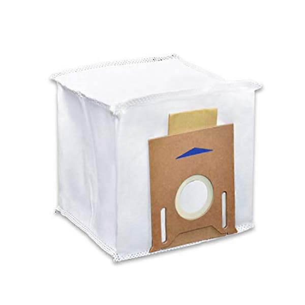 12-pack dammsugarpåsar för DEEBOT OZMO T8 Max T8-serien T9-serien N8 Pro Plus N8 Pro robotdammsugare White