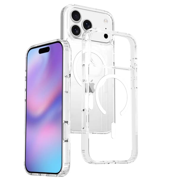 Magnetisk telefoncover kompatibelt med iPhone 16 E og iPhone 17 Pro Max-Dugt Clear For iPhone 12 mini/13 mini