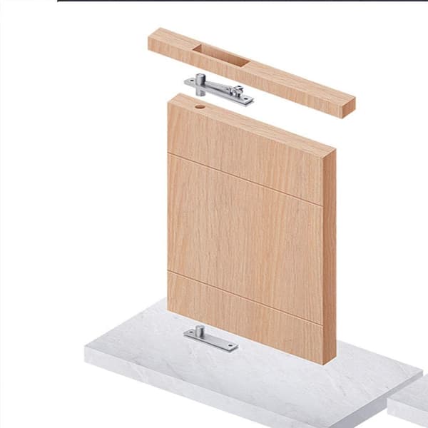 2-pack Svängbara Dörrgångjärn 360 Grader Rotation Dolda Tungt S