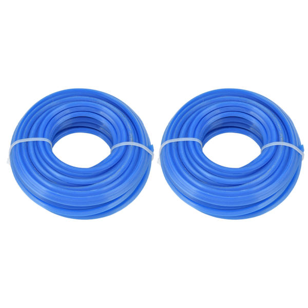 2PCS 4MM Trimmertråd Blå Nylonsträng Trimmertråd Gräsmatta Tillbehör för Husqvarna 10m / 32.8ft