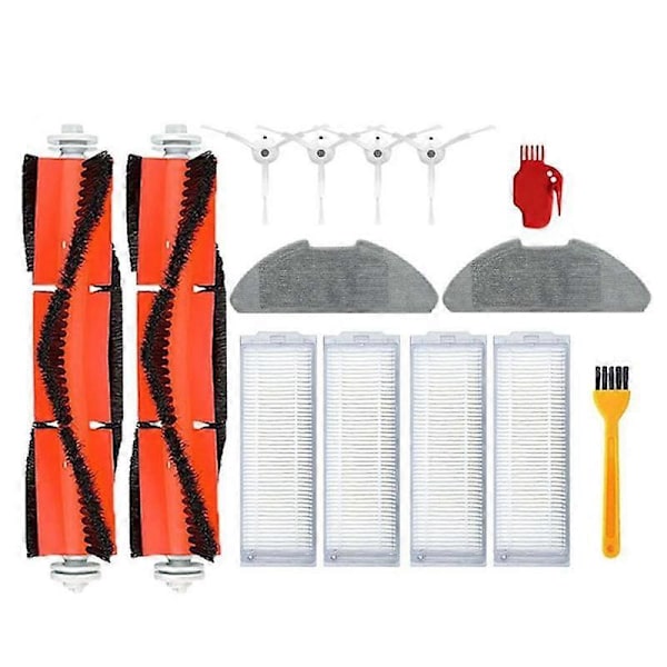 Til Mop 2 Pro / Mop 2 Lite / MJST1SHW / MJSTL Hepa Filter Moppeklud Hoved Sidebørste Støvsuger As shown