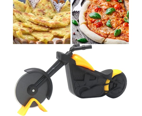 Creative Pizza Wheel Anti-deformation Lätt middag - Gul