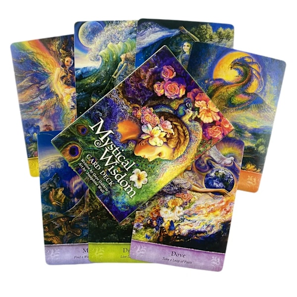 Mystiska Visdom Orakelkort Engelsk Visions Divination Edition Kortlek Brädspel PDF-guidebok