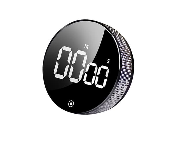Digitalt Kjøkkentimer Rotasjonsjustering Stor LED Magnetisk Nedtelling Opptellingstimer
