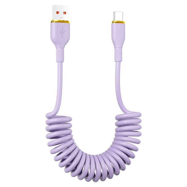 100W retvinklet Type-C PD datakabel til kompatible enheder-Dugt Purple Type C to iPhone 8-14 PD