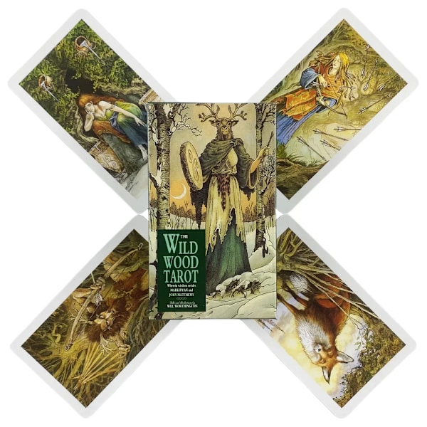 The Wild Wood Tarotkort Spådomslek Engelsk Version Utgåva Spelbord Flerpersonsunderhållningsspel