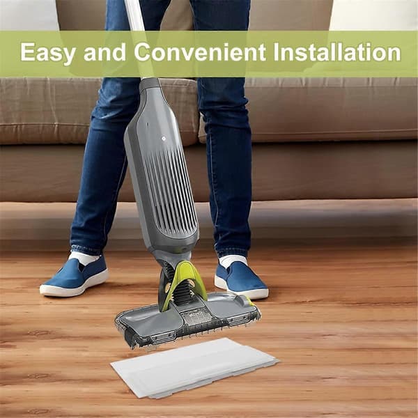 10-pack Ersättningsmoppdynor för VACMOP VM252, Sladdlösa moppdynor för VACMOP White