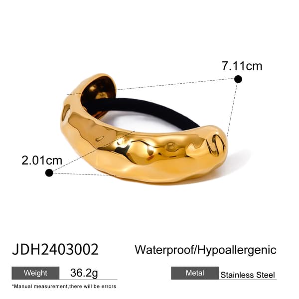 Hårring i rustfrit stål i westernstil til hestehale-styling JDH2403002