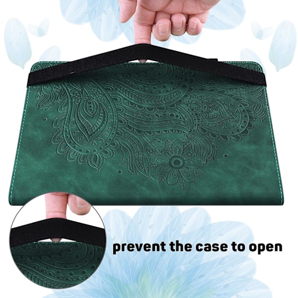 Lærnettbrettveske for Lenovo Tab M11 / Xiaoxin Pad 11 2024 Green