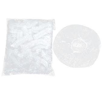 2025 300 stk. dusjhetter, transparente dusjhetter, vanntette dusjhetter, engangs badehette PE-plast