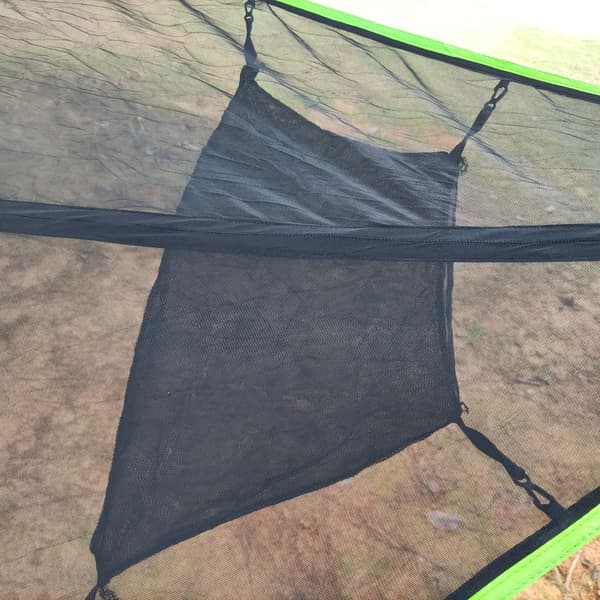 Utomhuscamping Hängmatta Multi-Person Triangel Hammock Folding Portable Mesh ; ; Green 280*280*280cm