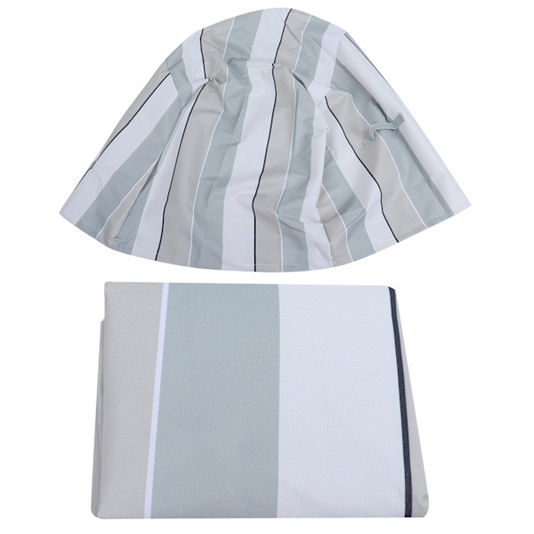 Vattenavvisande stolsöverdrag inomhus utomhus trädgård uteplats möbler dammskyddsskydd Stripe 85x94x68.5x91.5cm