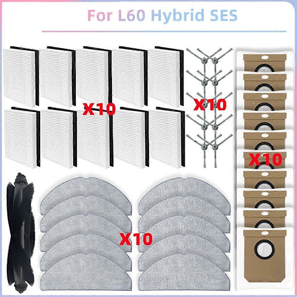 Til Eufy G50 Hybrid, L60 Hybrid SES Støvsuger Dele Hoved Sidebørste As Shown