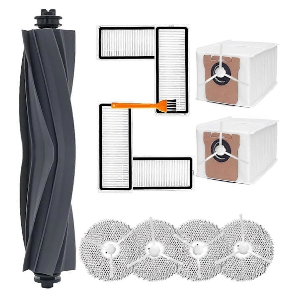 Tilbehørssett for L20 Ultra robotstøvsuger, reservedeler, hovedbørste, sidebørste, HEPA-filtre, moppeklut as shown
