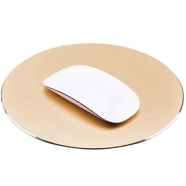 Rund musematte i aluminiumslegering - Gull|Musematte