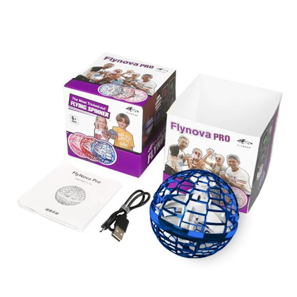 Flying Orb Ball, 2023 uppgraderad Flying Ball-leksak, Handkontrollerad Boomerang Hover Ball, Flying Spinner med oändliga tricks, Coola leksakspresenter BLUE