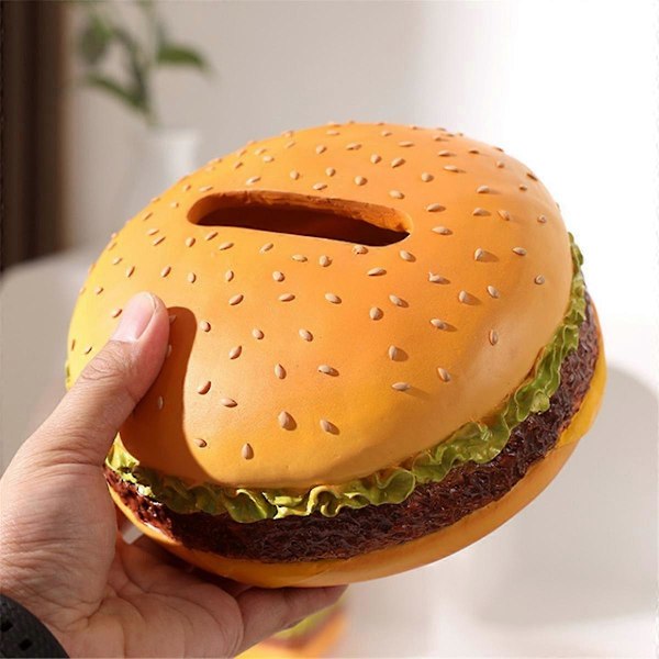 Hamburger Creatives -kudosteline, Söpö pehmopaperilaatikon suojus, Pehmopaperilaatikon pidike, Pehmopaperilaatikon annostelija, Pyöreä servettilaatikko As Shown