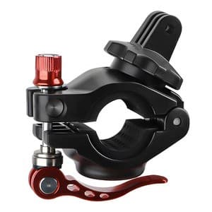 Justerbart sykkelfeste for GoPro, DJI Action, Insta360, silikonstyreklemme, 360° rotasjon