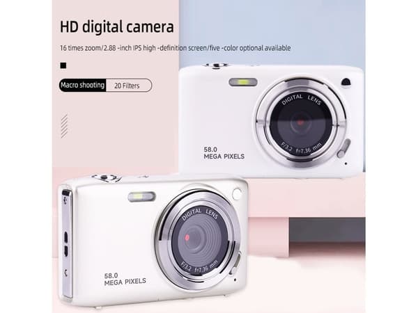 Bærbart 2,88-tommer CCD HD digitalkamera, begyndervenligt studiekamera i flere farver