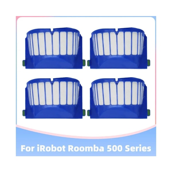 Hepa-filter för Irobot Roomba 500-serien 505 510 520 530 540 550 555 560 565(Pet) 570 580 Robotdammsugare