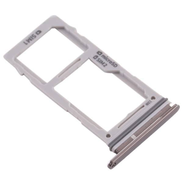 SIM- och Micro SD-kortfack för Samsung Galaxy S10+ / S10 / S10e-Dugt White