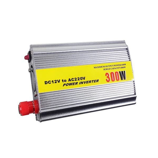 300W Bilstrømomformer, 12V til 220V Strømomformer Silver 300W/220VUniversal Plug